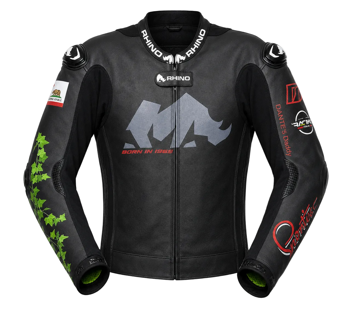 RHINO SPORTING – Motorrad-Lederjacke nach Mass