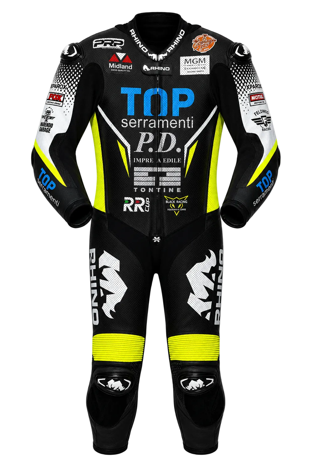 RHINO MODENA – FIM-homologierte Racing-Masslederkombi nach Mass