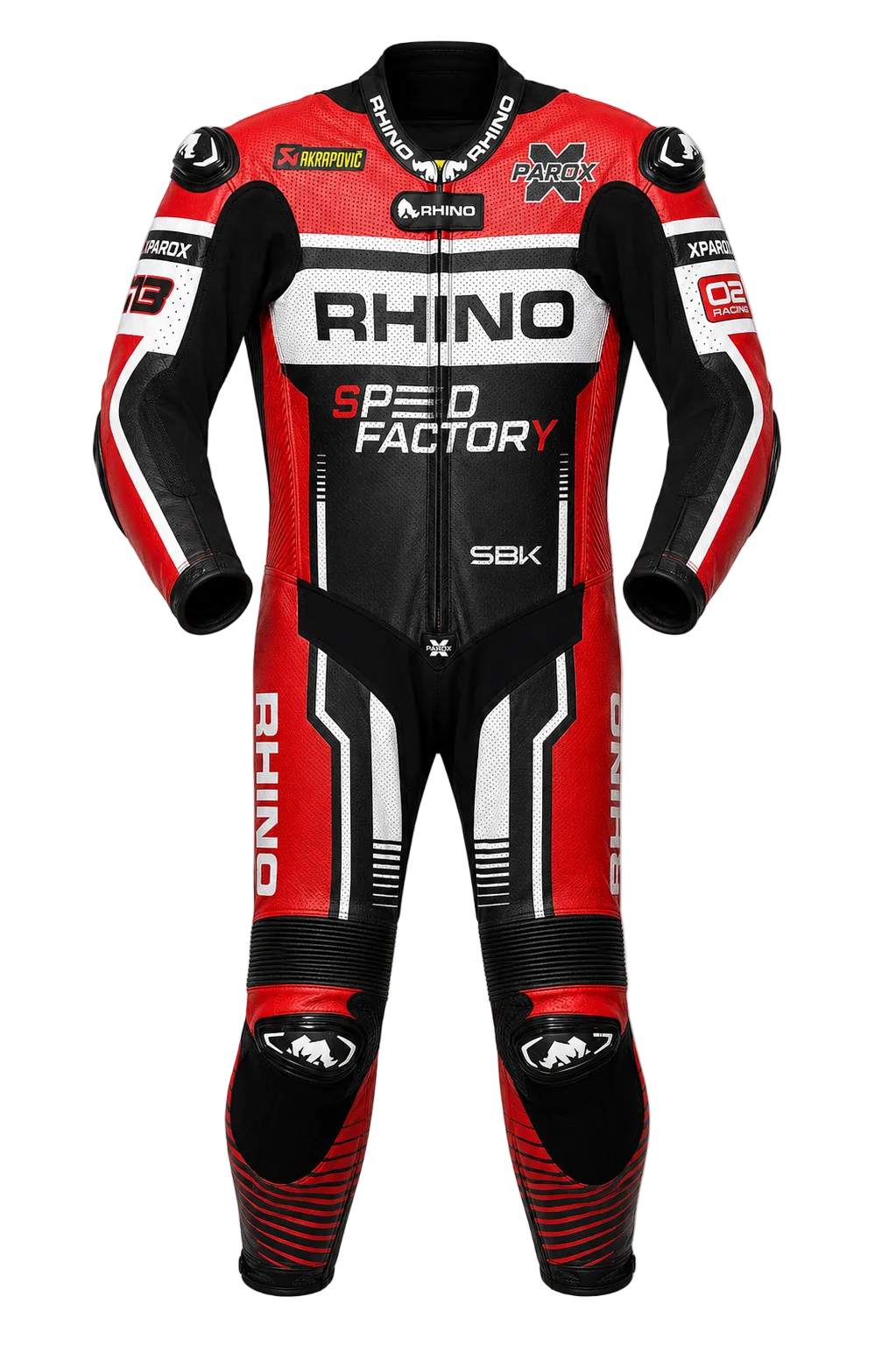 RHINO MODENA – FIM-homologierte Racing-Masslederkombi nach Mass