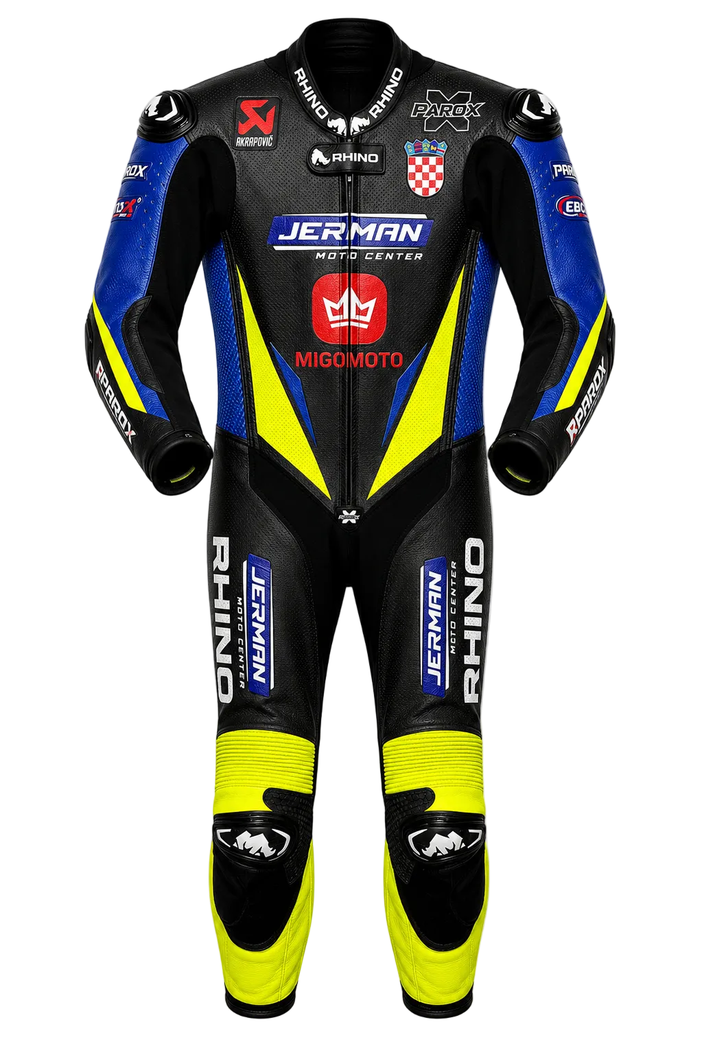 RHINO MODENA – FIM-homologierte Racing-Masslederkombi nach Mass